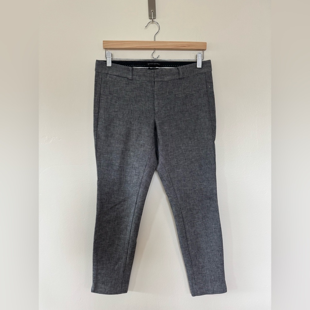 Banana Republic Gray Dress Pants Classic Straight-Leg